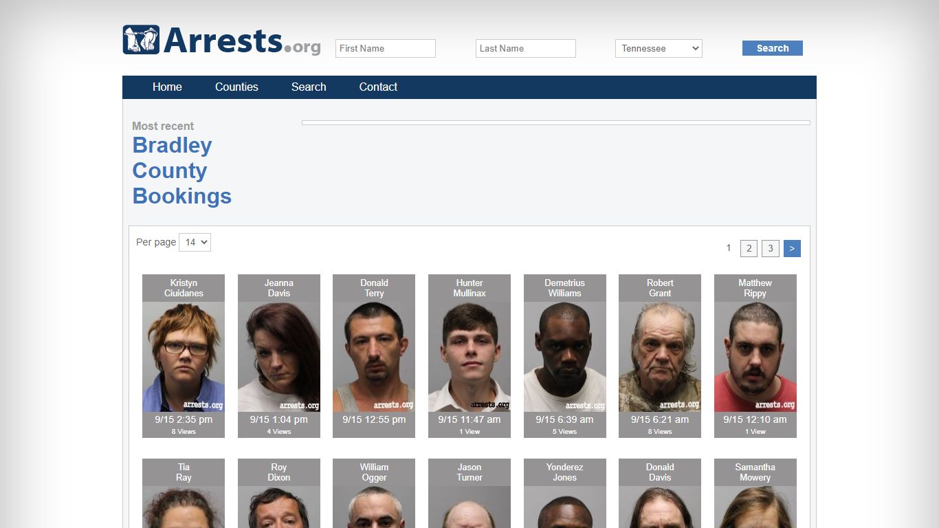 Bradley County Arrests and Inmate Search